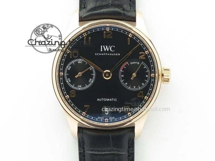 MIROTIME 0419 Portuguese Tourbillon Power Reserve Moonphase SS Black Dial On Black Leather Strap TechFriendly 7321